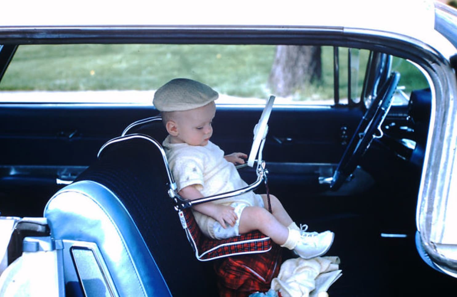 1950s child car seat - a